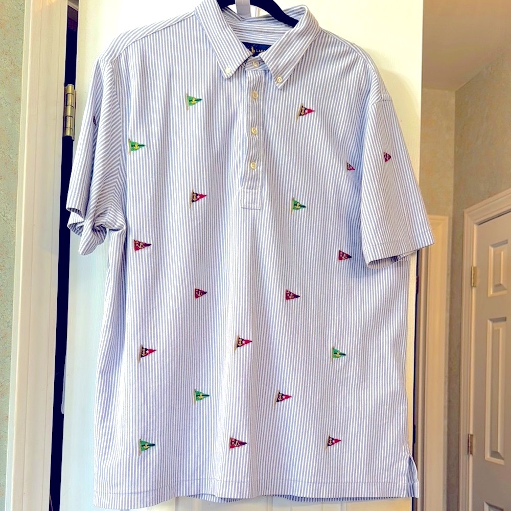 Ralph Lauren Knit Oxford Button Down Shirt